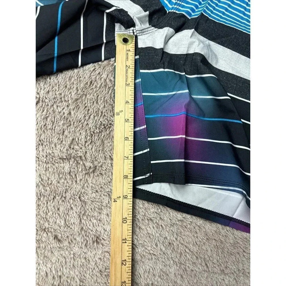 QUIKSILVER YG Remix Stripe 19" UEA1 Boardshorts BLUE NWT - Picture 7 of 16